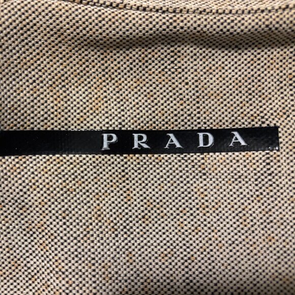 PRADA Canapa Linen Sport Messenger Bag - Picture 2 of 8